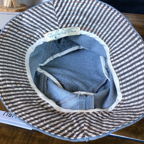 - love faustine denim bucket hat - Picture 7 of 8